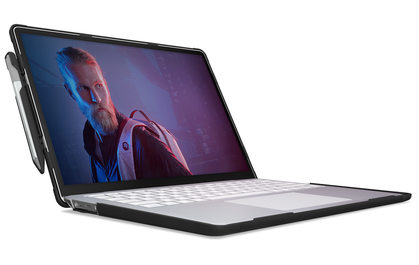 Dux for Surface laptop, open
