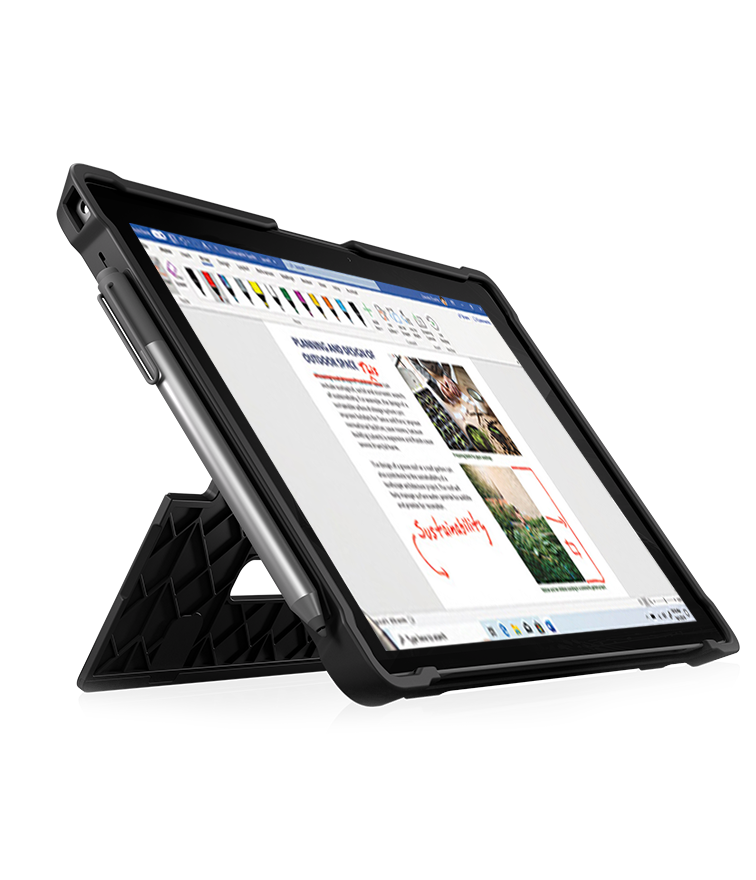 Dux for Surface Pro, propped up