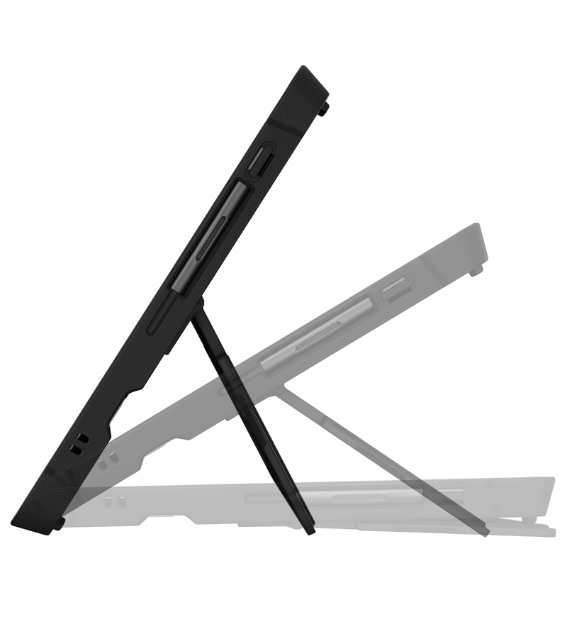 Dux Shell for Surface Pro X in profile, showing Infinity Stand