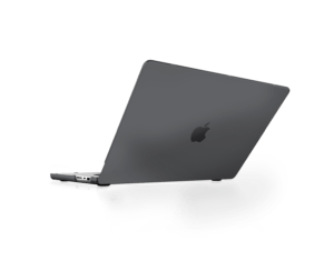 STM Studio MacBook Pro 2021 dark smoke rear open