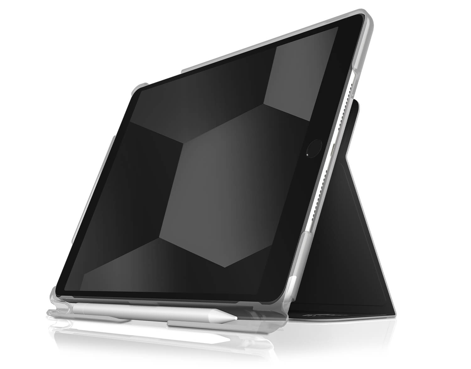 https://www.stmgoods.com/wp-content/uploads/STM-Studio-iPad-9thGen-Black-High-Angle-Screen-Cart01.jpg