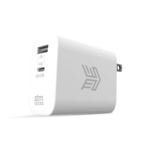 STM-US-65W-POWER-ADAPTER-WHITE-Top-Quarter-Right